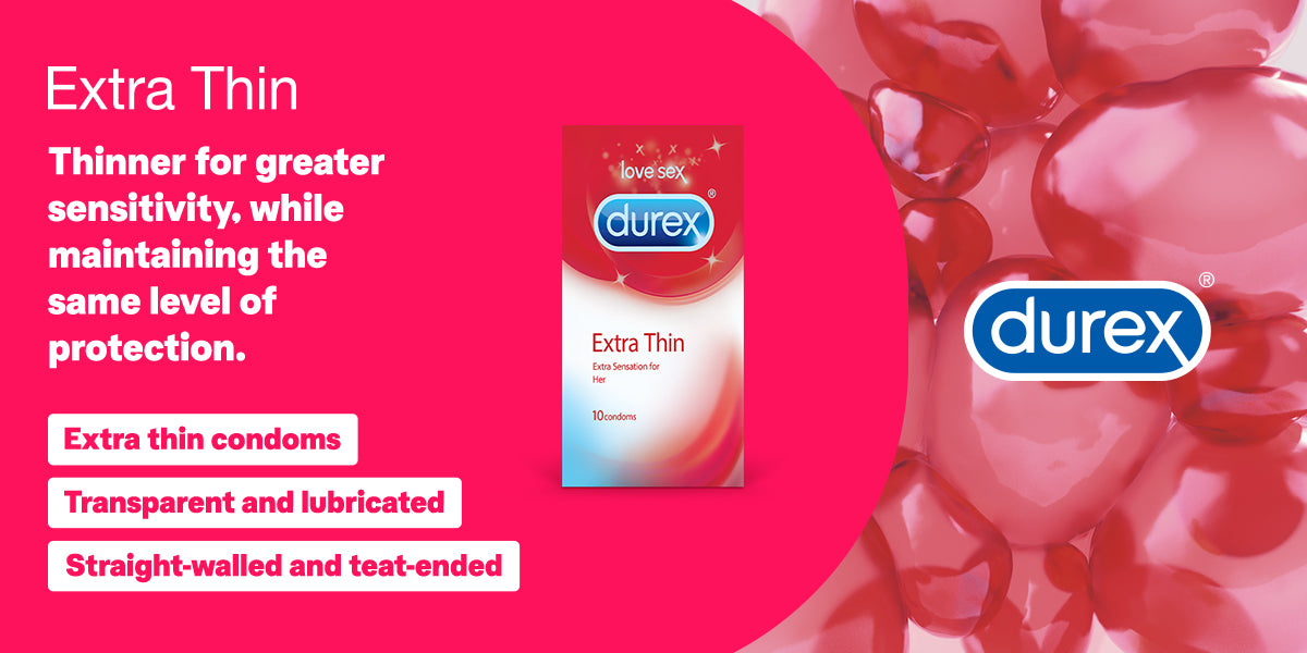 Durex Extra Thin - 10 Condoms, 10s(Pack of 1)-1