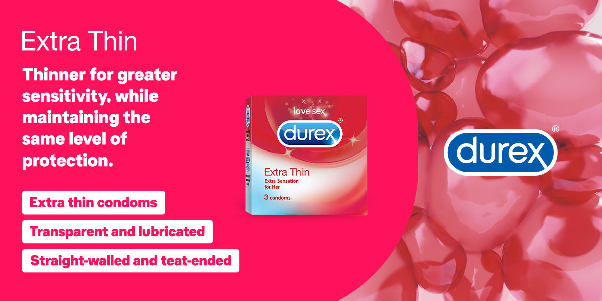 Durex Extra Thin - 3 Condoms-1