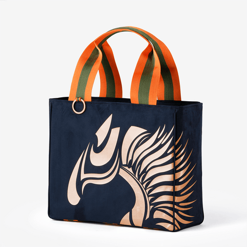 Exclusive Equestrian Tote, Oxford Blue