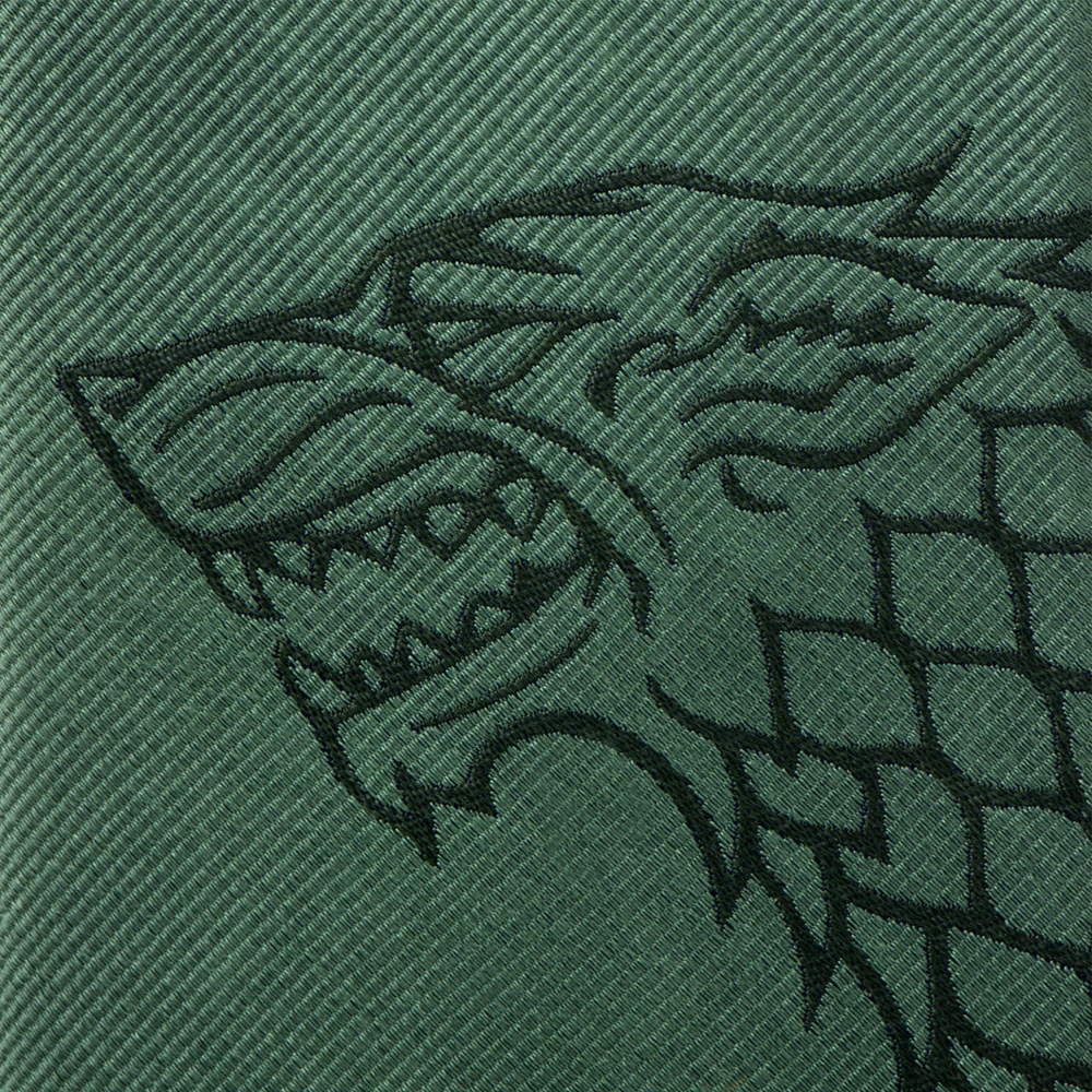Game of Thrones Stark Direwolf Green Men's Tie
