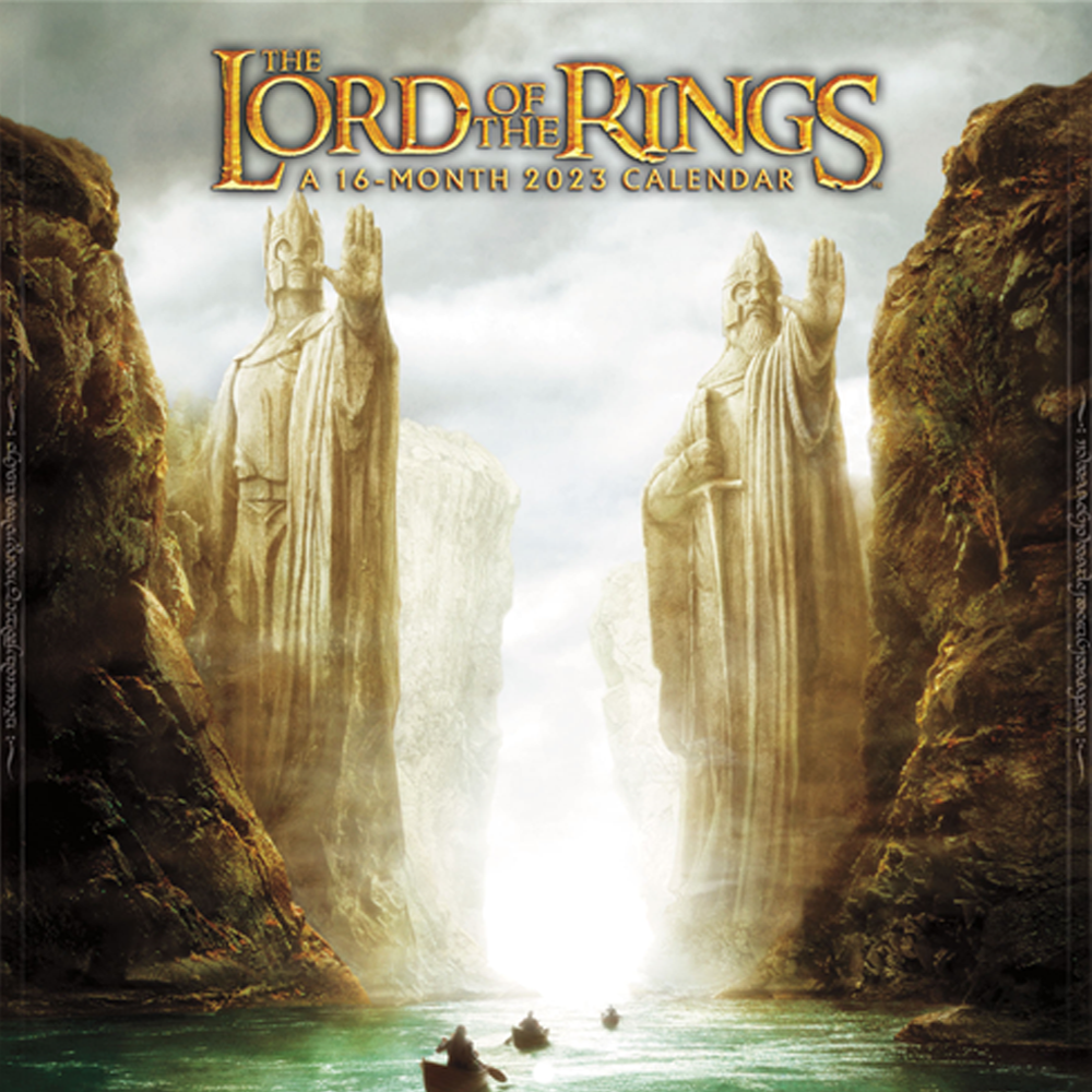 Image of The Lord of the Rings 2023 Wall Calendar  A VEO-NONTIR 202 CALERNPALK 