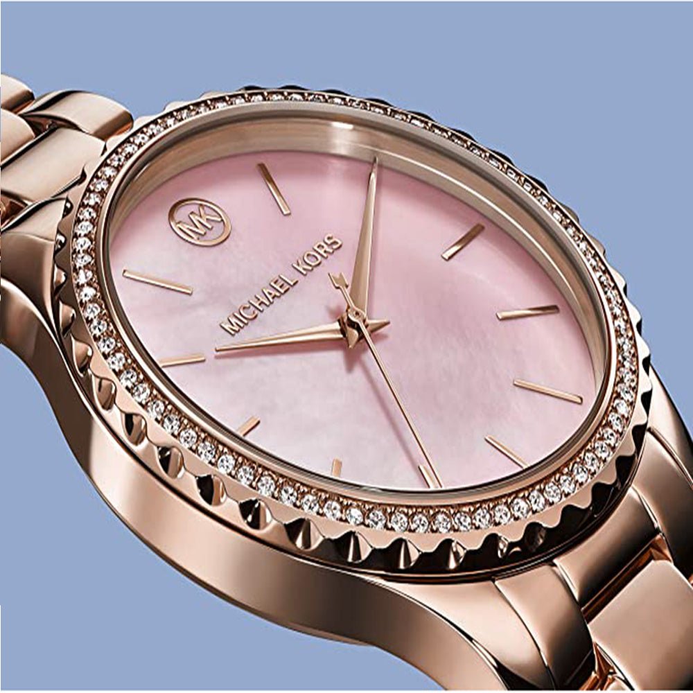 Buy Michael Kors Pink Dial Rose Gold Quartz Women's Watch - MK6848 | Time  Watch Specialists