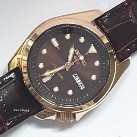 Buy SEIKO 5 Sports Compact Brown Women's Watch - SRE006K1 | Time Watch ...