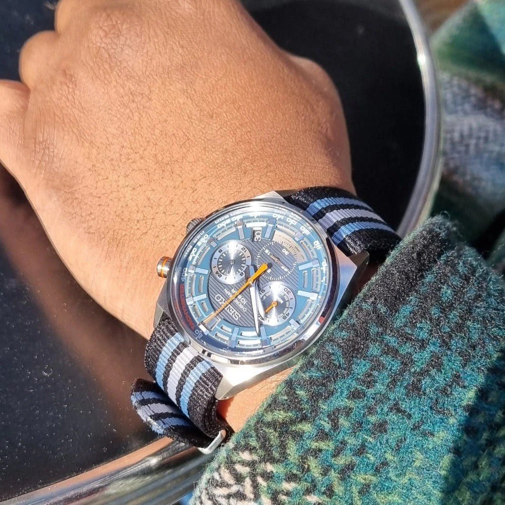 Buy Seiko Conceptual Series Sports Chronograph Quartz Blue Dial Men's Watch  - SSB409P1 | Time Watch Specialists