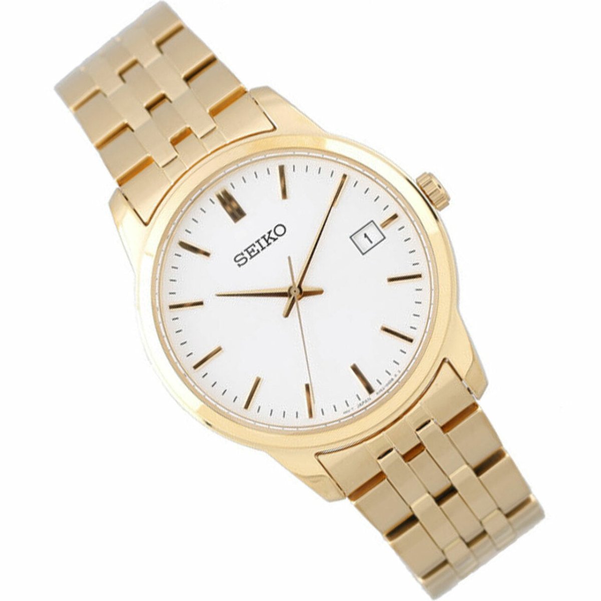 Buy SEIKO Gold Stainless Steel Men's Dress Watch - SUR404P1 | Time Watch  Specialists