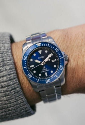 Buy SEIKO Prospex Solar Blue Dial Men's Watch - SNE585P1 | Time Watch  Specialists