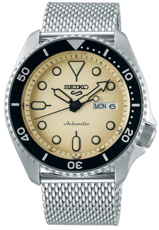 Buy SEIKO Series 5 Sports Automatic Beige Dial Men's Steel Watch - SRPD67K1  | Time Watch Specialists