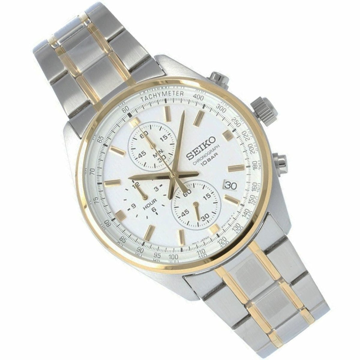 Buy SEIKO Two Tone Chronograph 100M Men's Watch - SSB380P1 | Time Watch  Specialists