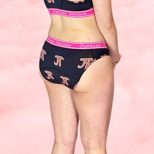 BoxerBriefs Period BoyShort in Pink Bubble Gum – Justine Haines