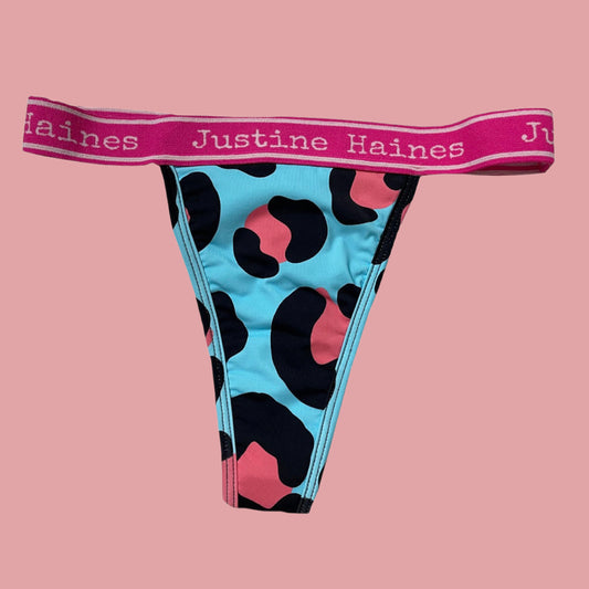 Wear Thongs on your Period! Hot Pink Pop Art – Justine Haines