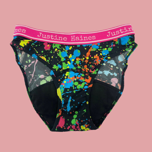 Low-Rise Period Panties in Hot Pink Pop Art – Justine Haines