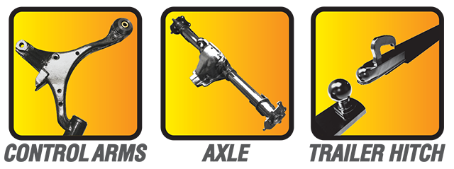Control Arms, Axles, Trailer Hitch