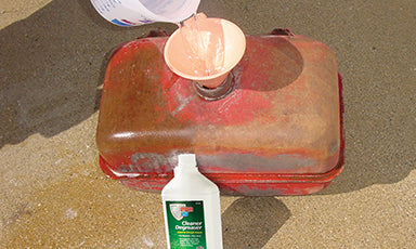 Gas Fuel Tank Cleaner/Prep/Liner Leak Repair Kit