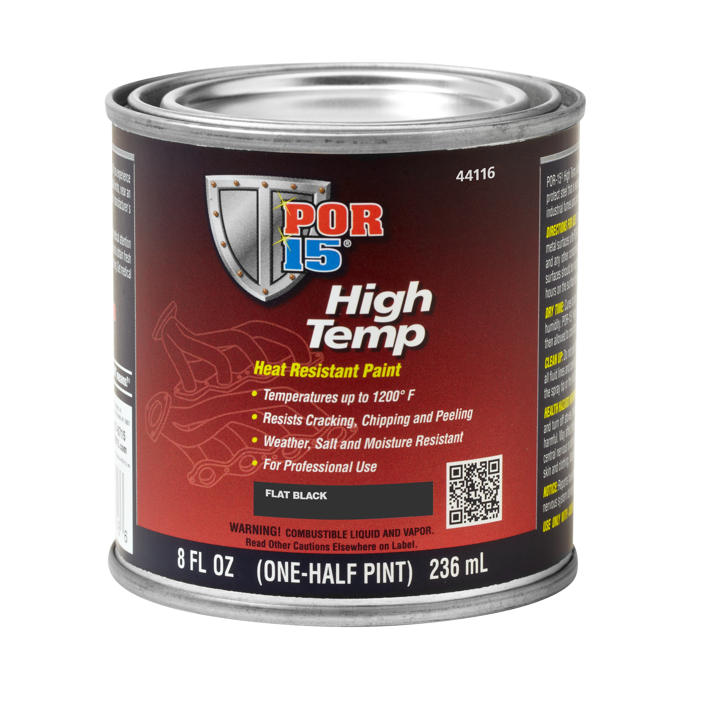 POR-15 44304 Aluminum High Temperature Paint - 1 Quart