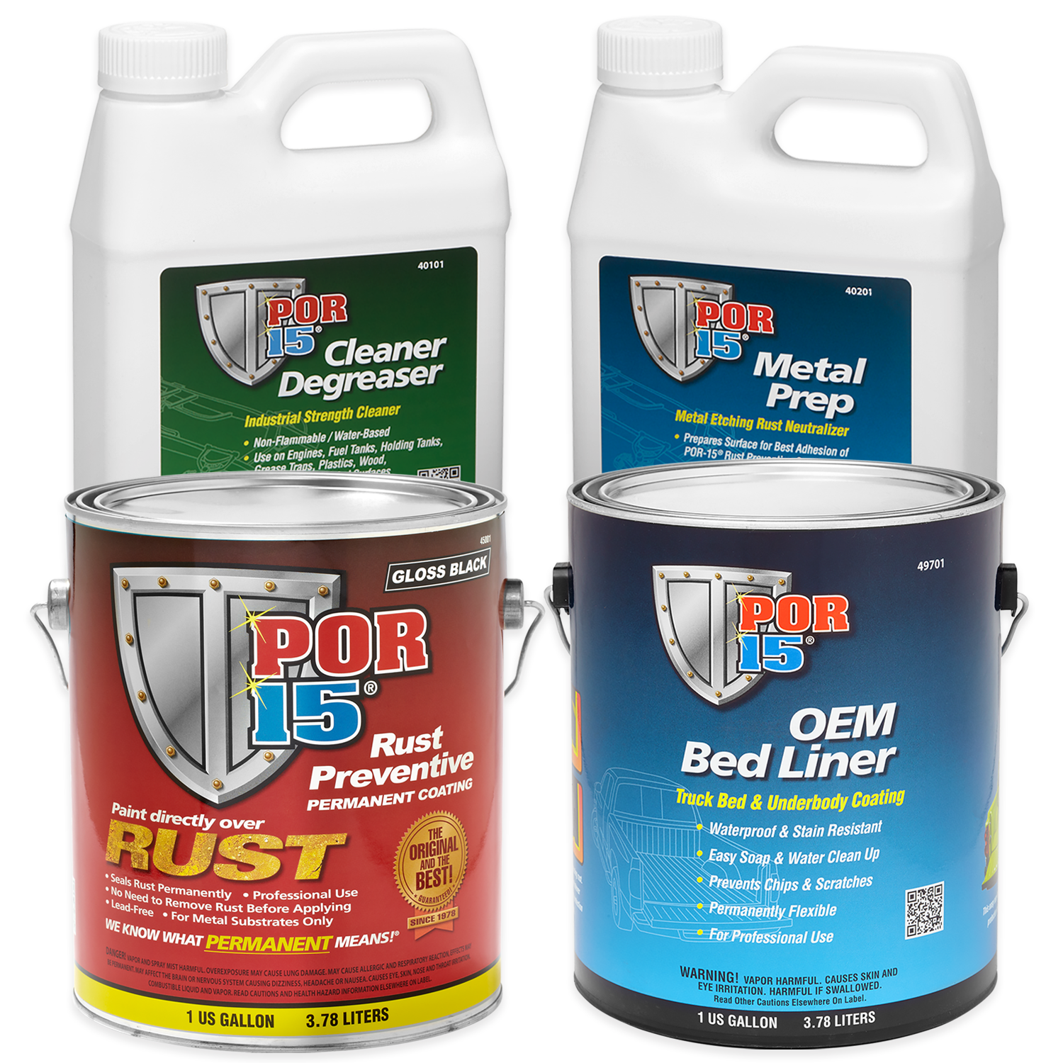 POR-15, Inc. - Got tough rust problems? POR-15 Rubberized Under Coating is  a flexible, paintable, textured black coating that protects against  moisture, salt, chemicals, dust, heat, and cold. This paint for metal