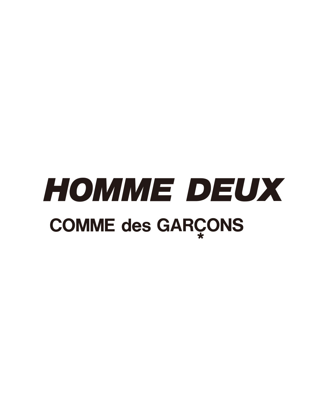 COMME des GARCONS HOMME DEUX – NCNR WEB STORE