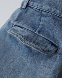 SELVAGE DENIM TWO TUCK PANTS