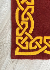 Handmade Wool Area Rugs inspired by Ancient Ireland | Celtic Rug