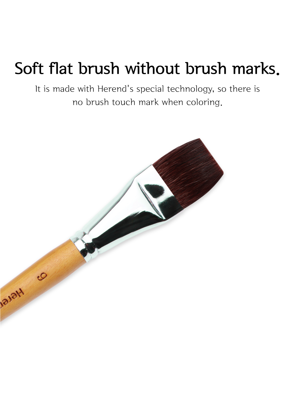 Herend Brush F-1000 Flat Brush (Squirrel) – All About Art International, LLC