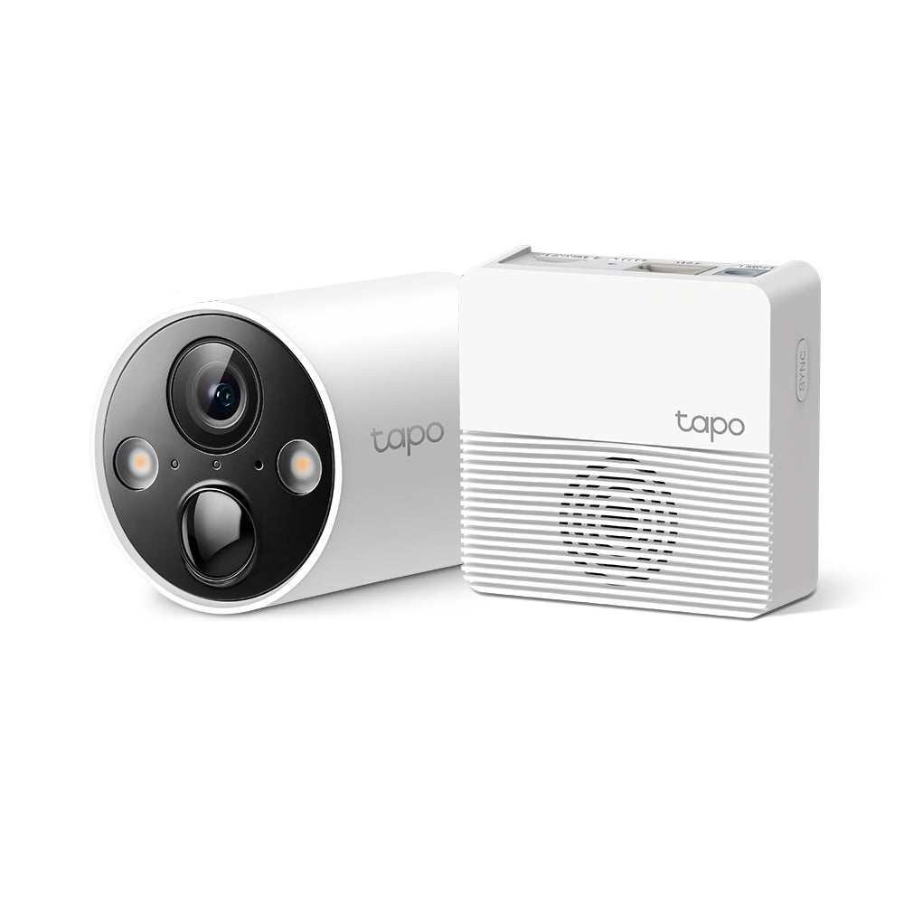 Tapo Tapo D230S1 Sonnette vidéo de sécurité sans fil intelligente 2 K 5 MP  alimentée par piles avec conversation bidirectionnelle IP64 Vision nocturne  en couleur Stockage cloud et local Fonctionne : 