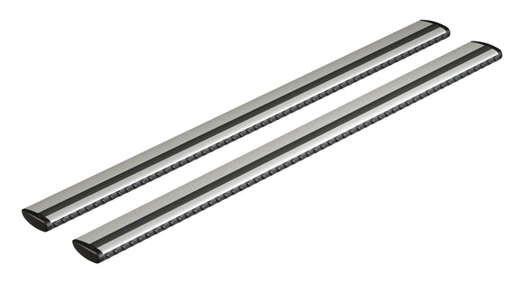 Nordrive Silenzio silver aluminium wing Roof Bars for BMW 5 Touring Van 2017 Onwards (With Solid Integrated Roof Rails)
