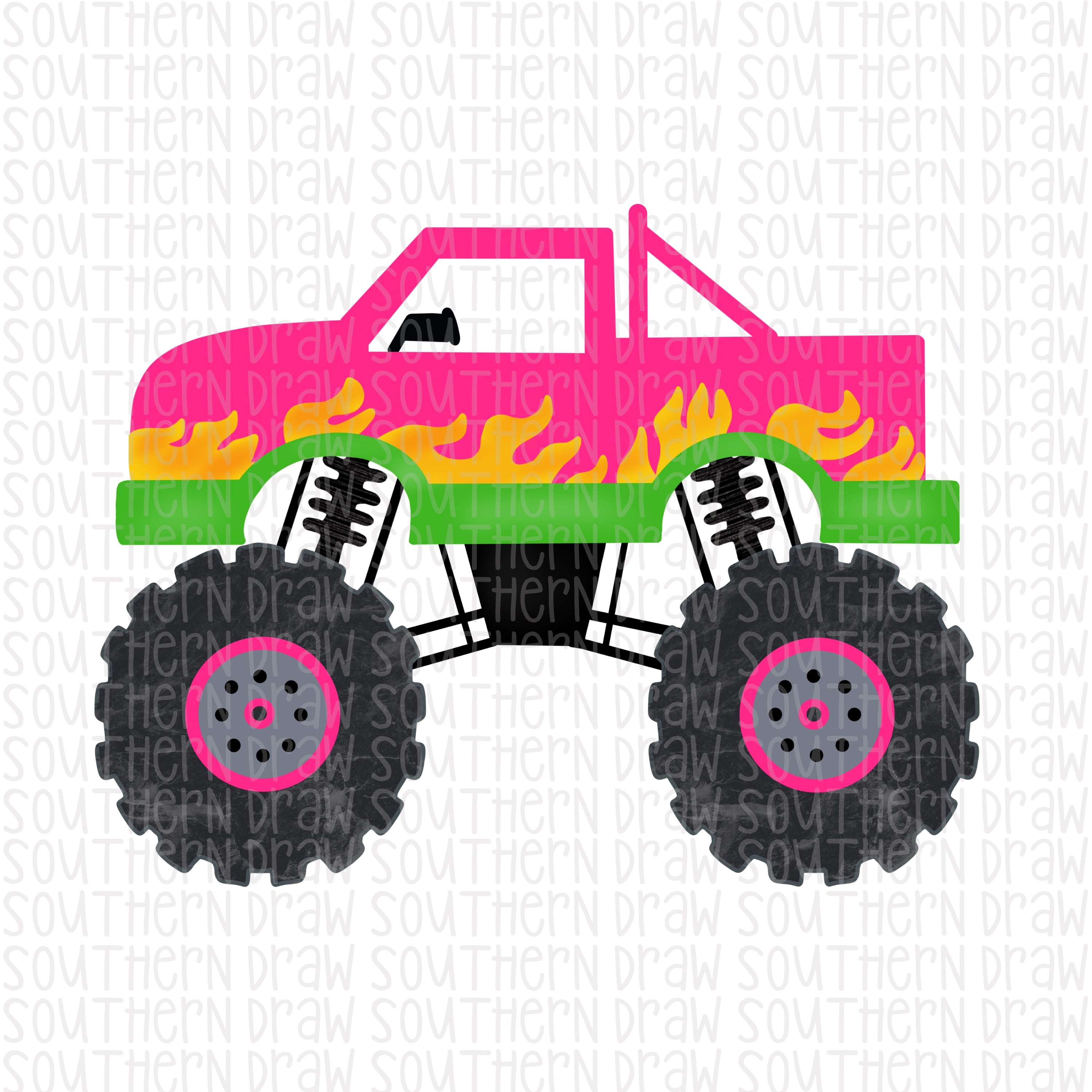 Monster Truck Pink Stock Illustrations – 47 Monster Truck Pink