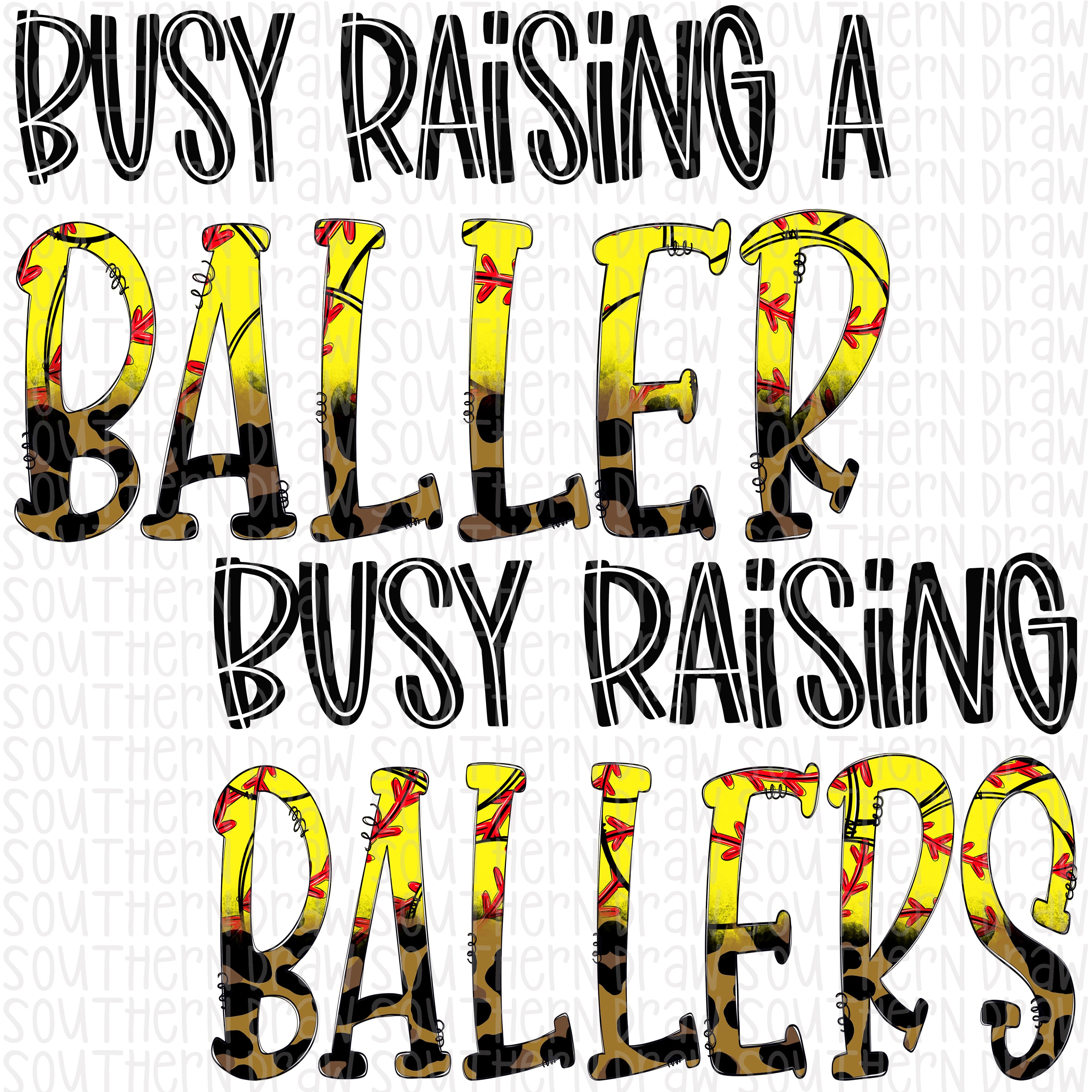 Busy Raising Ballers svg, Softball Mom Shirt svg, Baseball Mom Shirt svg