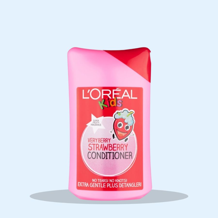 L'Oreal Kids Very Berry Strawberry Conditioner 250ml (Pack of 6 x 250ml)