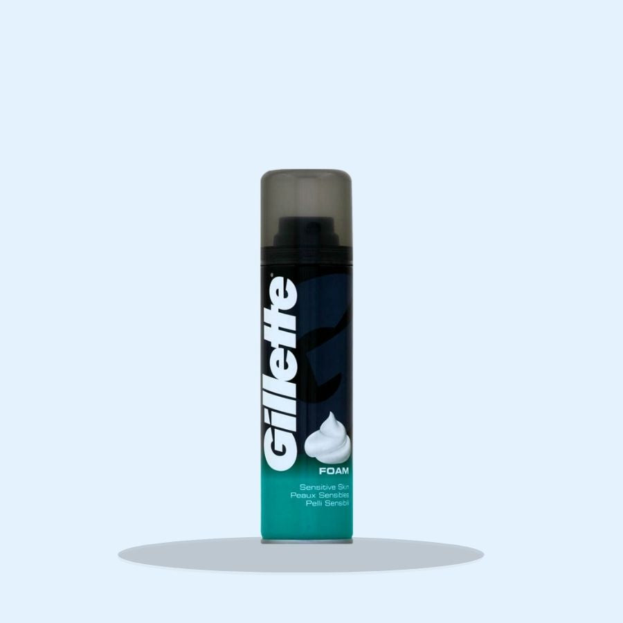 Gillette Shaving Foam Sensitive 200ml (Pack of 6 x 200ml)