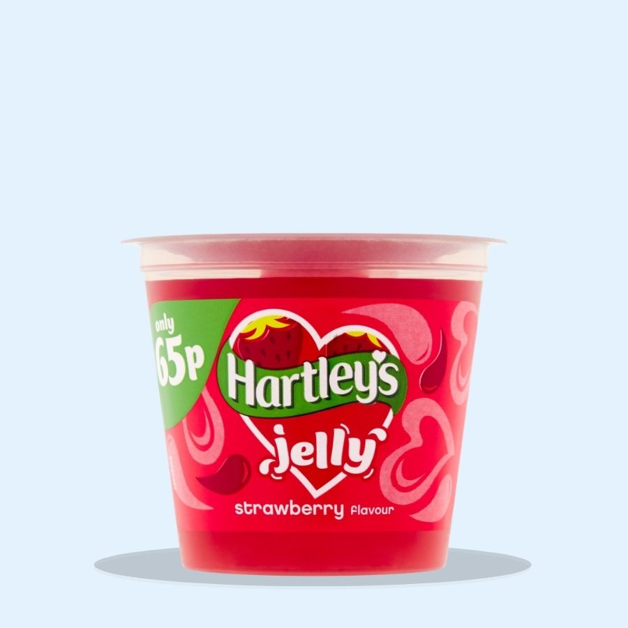 Hartley's Jelly Strawberry Flavour (Pack of 12 x 125g)