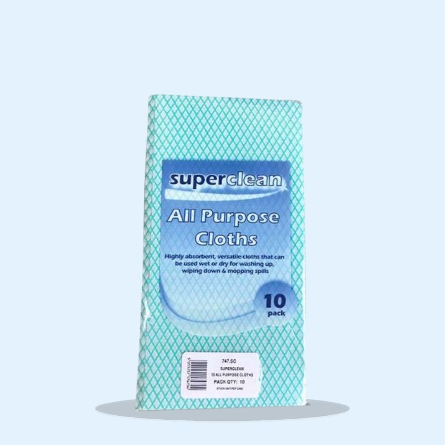 Superclean All Purpose Cloths 10's (Pack of 10 x 10's)