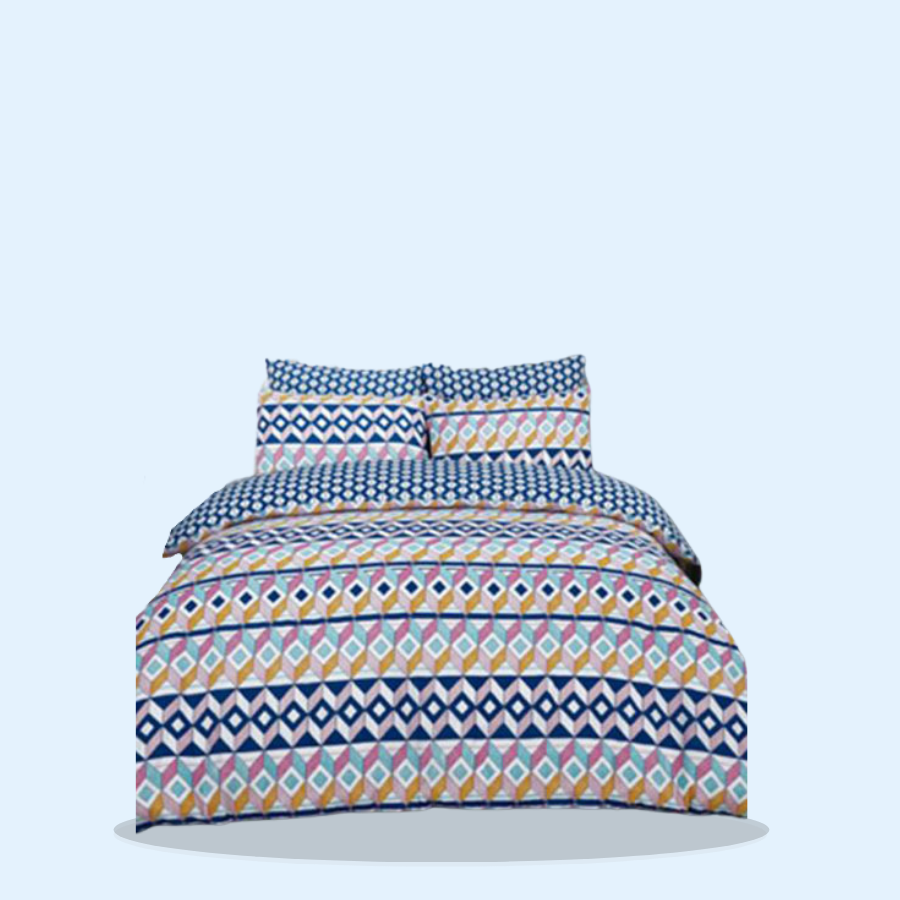 Geometric Stripe Brights Duvet Set (Pack of 1 x 1)