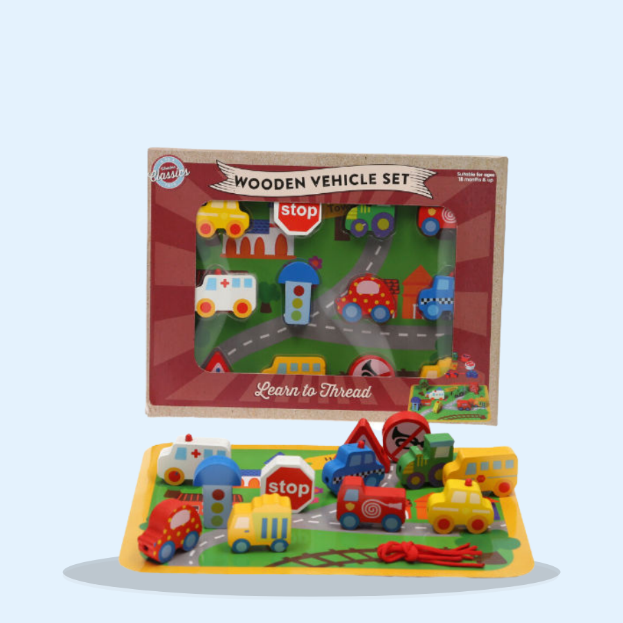 Wooden Vehicles Set (Pack of 1 x 1)