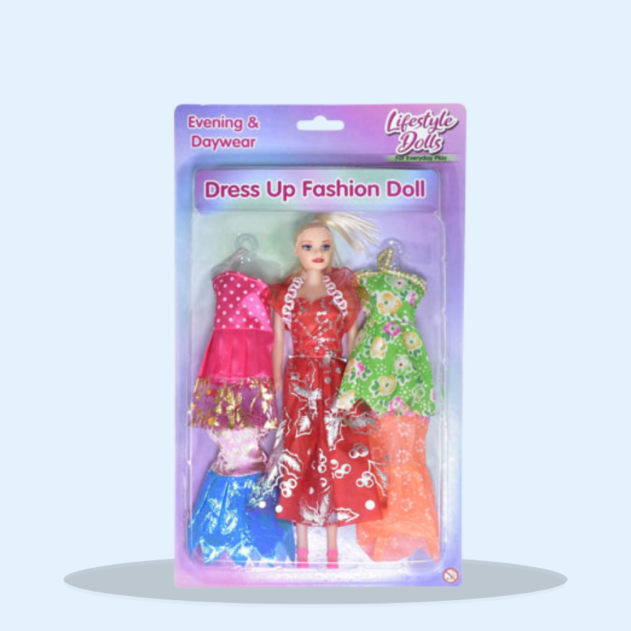 Doll With 4 Dresses (Pack of 1 x 1)