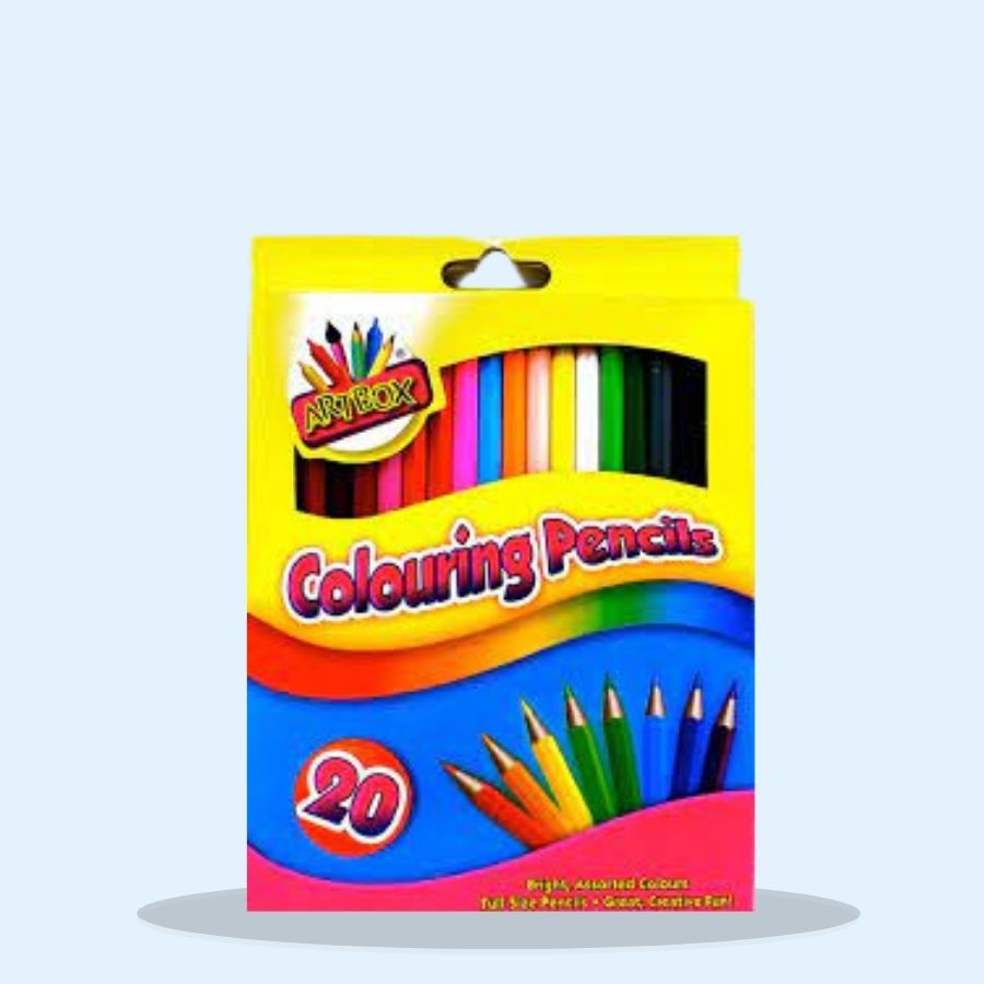 Artbox 20 full size colouring pencils (Pack of 4 x 20s)