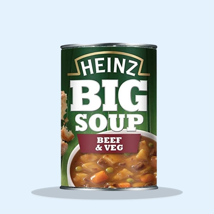 Heinz Big Soup Beef & Veg (Pack of 12 x 400g)