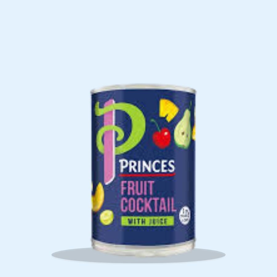 Princes Fruit Cocktail with Juice (Pack of 6 x 410g)