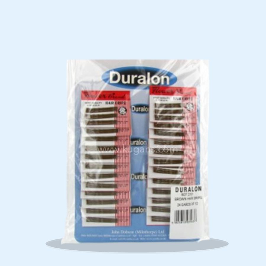 Duralon Brown Hair Grips (Pack of 24 x 12's)