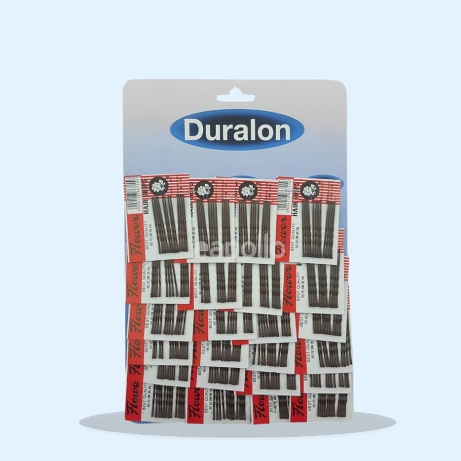 Duralon Black Hair Grips (Pack of 24 x 12's)