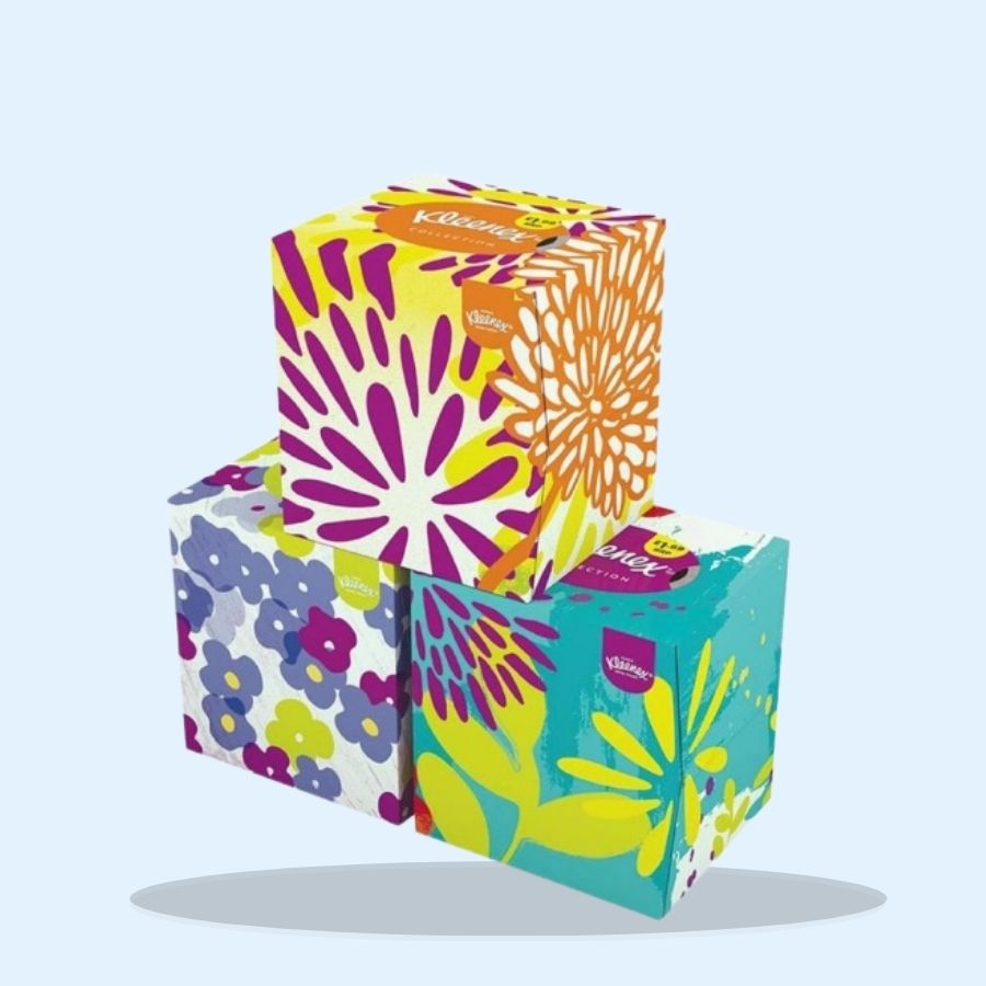Kleenex Collection Cube Tissues (Pack of 12 x 56's)