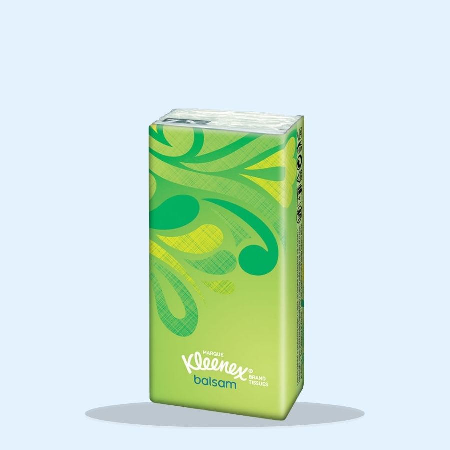 Kleenex Balsam Pocket Tissues (Pack of 18 x 1)