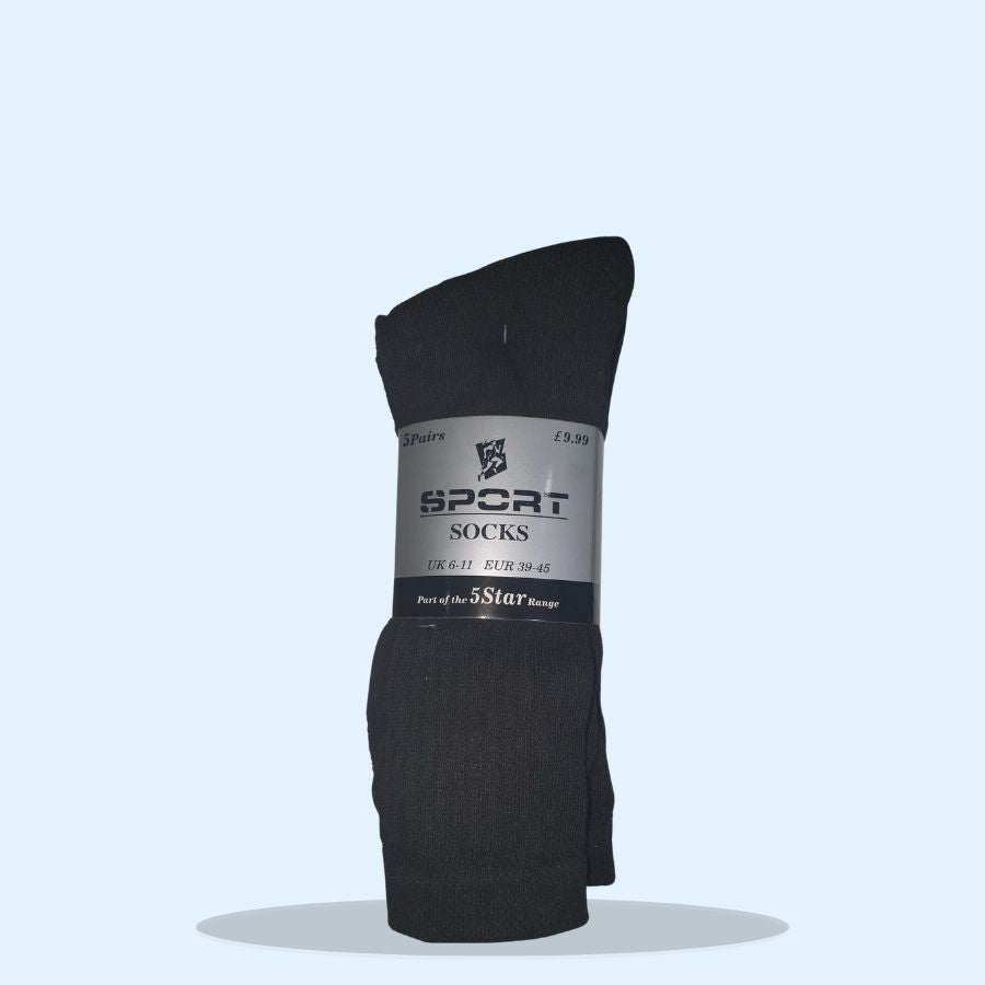 Mens Sport Socks 5 Pair Pack (Pack of 5 x 1)