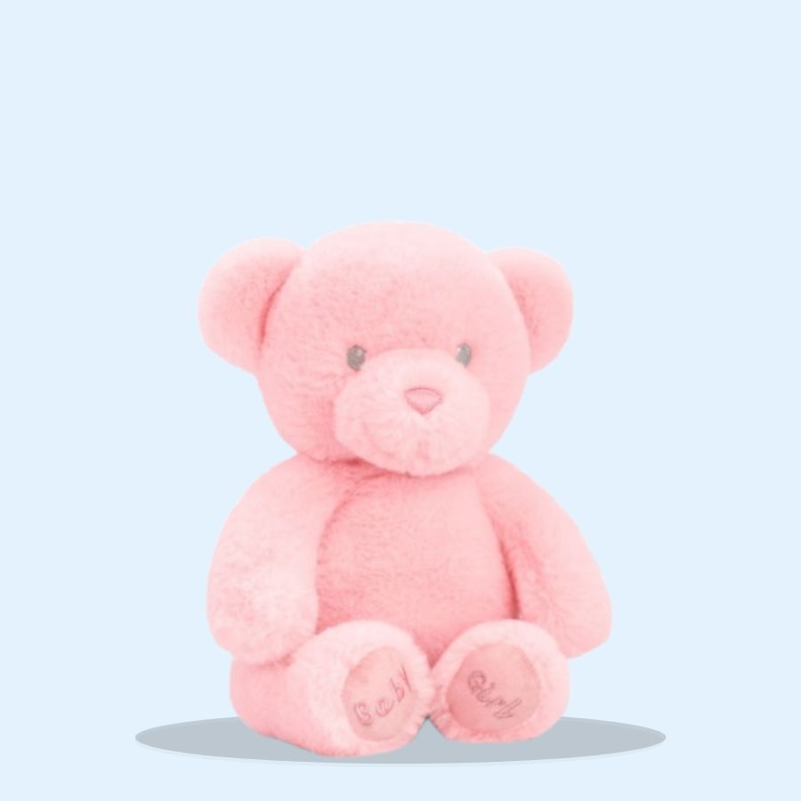 Baby Girl Bear Soft Toy 20cm (Pack of 1 x 1)