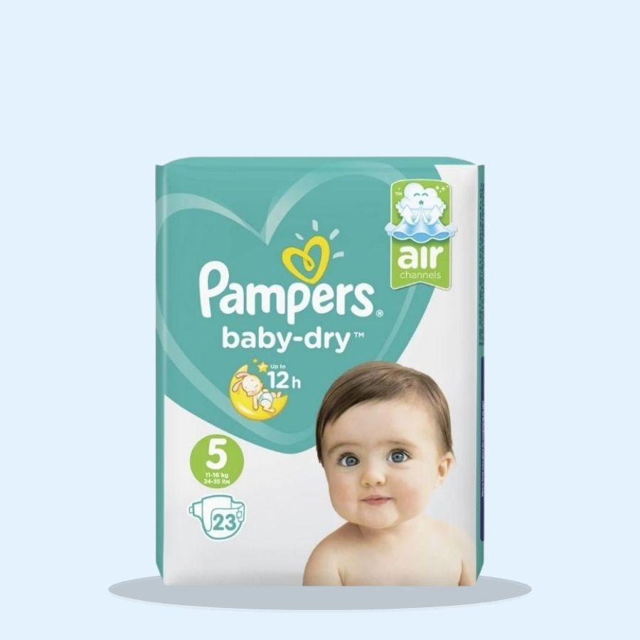 Pampers Baby Dry Junior Size 5 23s PM £6.49 (Pack of 4 x 23s)