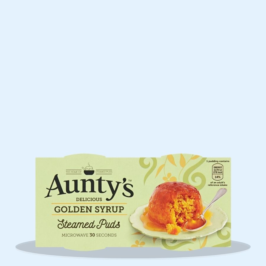 Aunty's Golden Syrup Steamed Pudding (Pack of 2 x 100g)