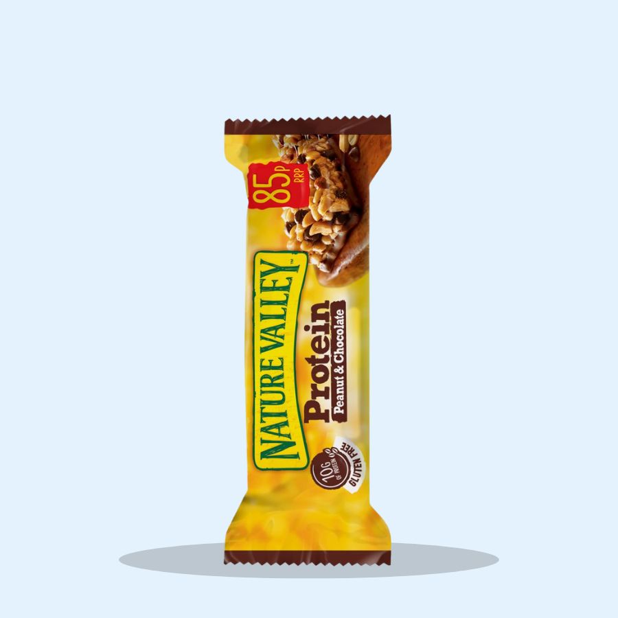 Nature Valley Protein Peanut & Chocolate Cereal Bar 40g (Pack of 12 x 40g)