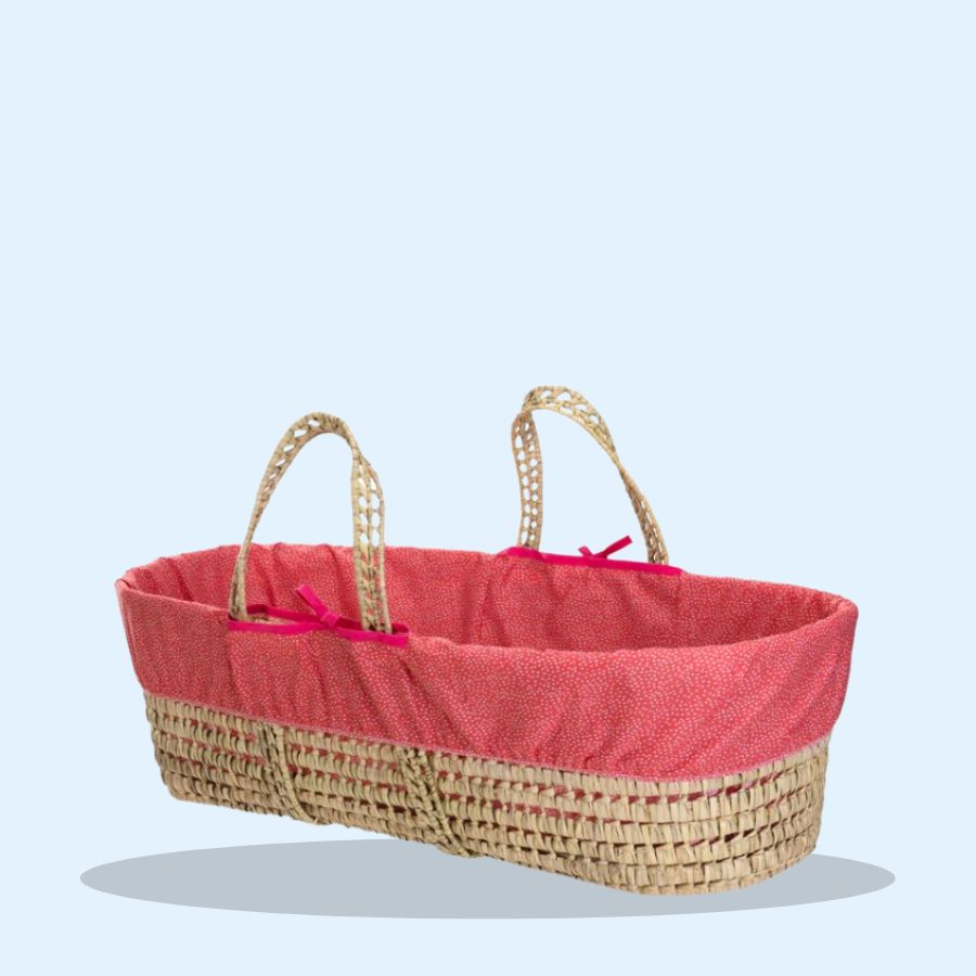 Colour Pop Palm Moses Basket (Pack of 1 x 1)