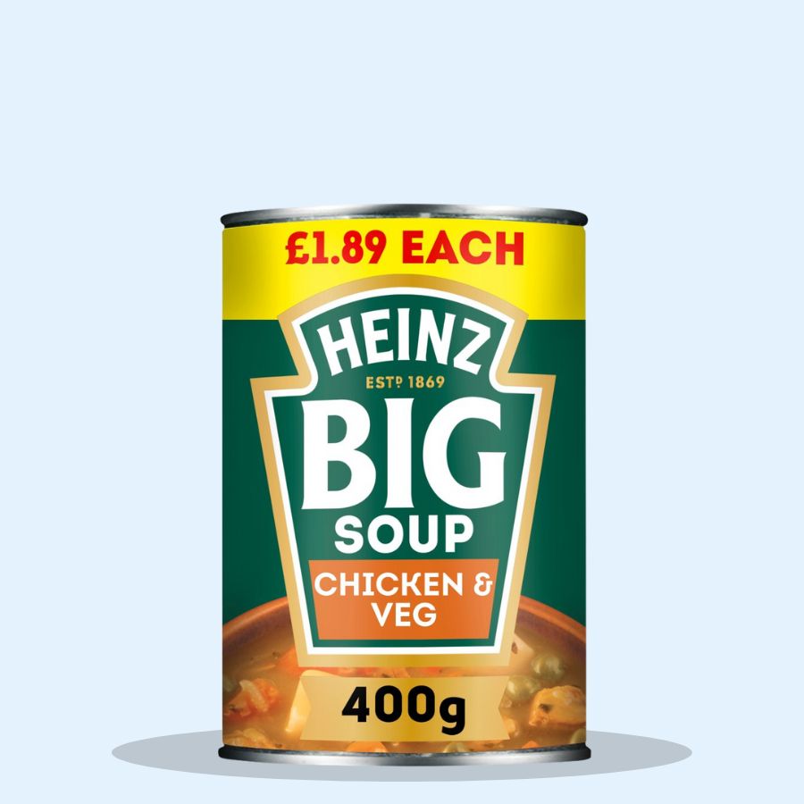 Heinz Big Soup Chunky Chicken & Vegetable 400g (Pack of 12 x 400g)