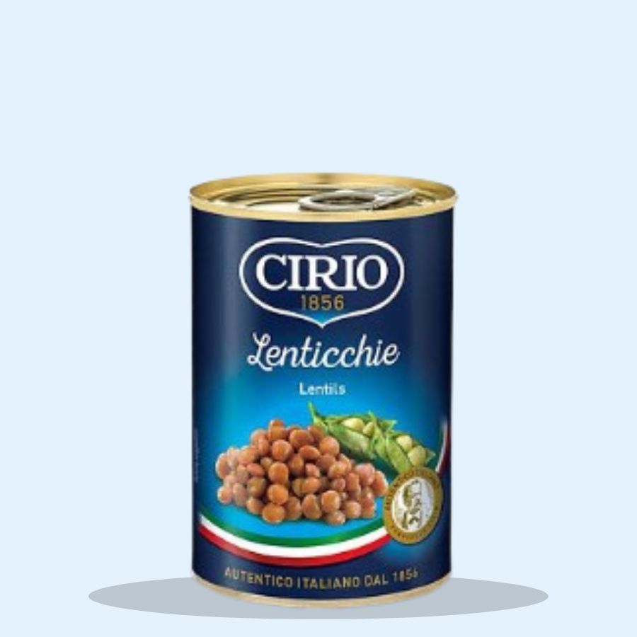 Cirio Lentils 410g (Pack of 12 x 410g)