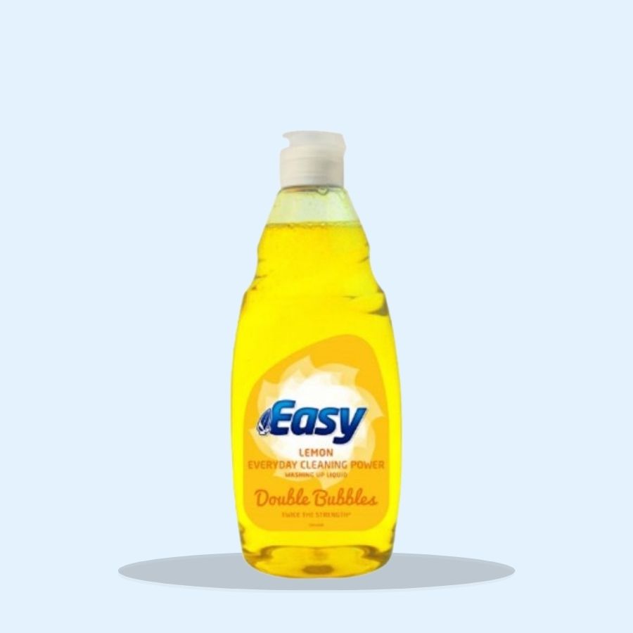 Easy Washing Up Liquid Lemon 500 ml (Pack of 8 x 500ml)